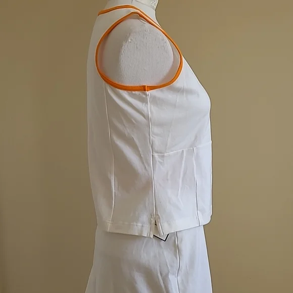 RARE Vintage Tennessee Lady Vols UT NEW ADIDAS Tennis Top White Racer Back Lg - Picture 5 of 13